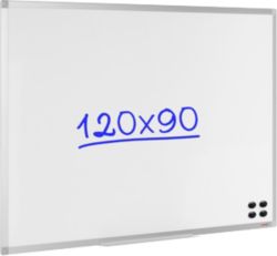 Office Depot Aluminium Frame Magnetic Whiteboard 900H x 1200Wmm