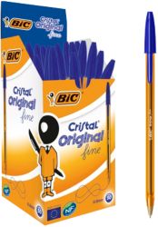Bic Cristal Fine Ballpoint Blue Pack of 50