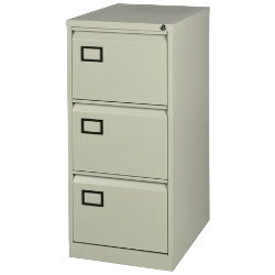 Realspace Pro Three drawer filing cabinet grey