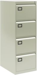 PRO 4 Drawer Filing Cabinet Grey 1312H x 470W x 622Dmm