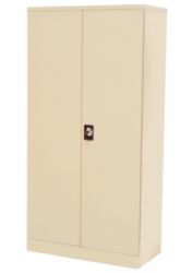 RS Pro 1950mm Steel 2 Door Cupboard Cream 1950H x 950W x 450Dmm