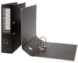 Acco Eastlight Colorado Lever Arch File Black Foolscap 80mm