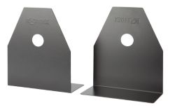 Large Metal Book Ends Black