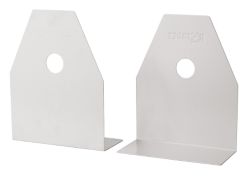 Large Metal Book Ends Grey