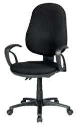 RS To Go Sierra Permanent Contact Operator Chair Fabric Black