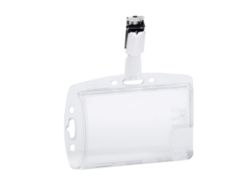 Durable Security Pass holder with Clip 25 Per Pack 