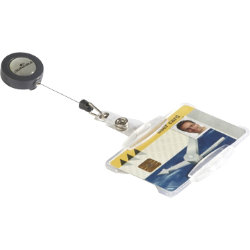 Durable Security Pass Holder and Reel 10 Per Pack 