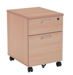 RS to Go Mobile pedestal 2 Drawer Beech 