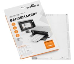 Durable Badgemaker Inserts 54 x 90mm Pack of 200