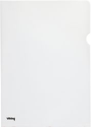Office Depot Deluxe Cut Flush Folders Clear A4 145M Pack of 25