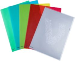 Office Depot Deluxe Cut Flush Folders Assorted A4 145M Pack of 25