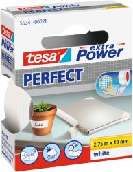 Tesa Extra Power Cloth Tape White 19mm x 275m