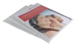 Office Depot A3 Premium Punched Pockets Portrait Top Opening White Spine Pack of 10