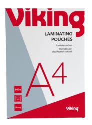 Office Depot A4 150 Micron Clear Gloss Laminating Pouches Pack of 100