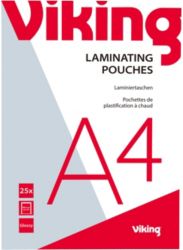Office Depot Laminating Pouches 250 2x125 Micron A4 Clear Gloss Pack of 25