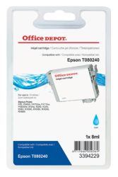 Office Depot Compatible Epson T080240 Cyan inkjet Cartridge
