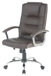 Niceday Berlin leather faced executive chair brown