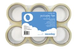 Niceday Economy Clear Packaging Tape 50mm x 66m 6 Rolls