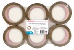 Office Depot Industrial Tape Brown 50mm x 66m 6 Rolls Per Pack
