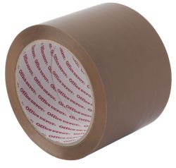 Office Depot Industrial Tape Brown 75mm x 66m 4 Rolls Per Pack