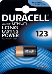 Duracell Ultra DL123 Photo 3V Lithium Camera Battery