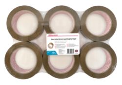 Office Depot Industrial Tape Brown 50mm x 100m 6 Rolls Per Pack