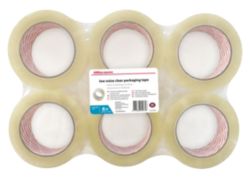 Office Depot Industrial Tape Clear 50mm x 100m 6 Rolls Per Pack