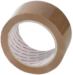 Office Depot Heavy Duty Low Noise Tape Brown 50mm x 66m 6 Rolls Per Pack