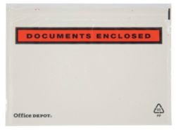 Office Depot Document Enclosed Envelopes C6 162 x 115mm Printed 1000 Per Box