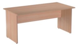 RS to go RS to Go Straight Desk Slab End 1200mm Beech 