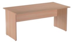 RS to go RS to Go Straight Desk Slab End 1600mm Beech 