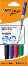 Bic Velleda Whiteboard Marker Assorted Pack of 4
