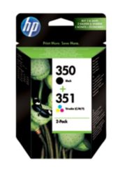 Original HP 350 351 Multipack Printer Ink Cartridge Black Colour SD412EE