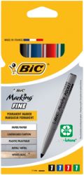 Bic Permanent Pocket Marker Assorted Pack of 4