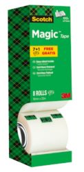 Scotch Magic Tape 19mm x 33m Value Pack 7 rolls  1 Roll Free