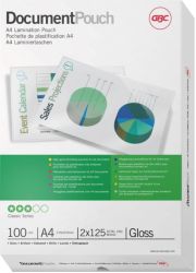 GBC 2 x 125 250 microns Document Pouches A4 216 x 303mm 100pk