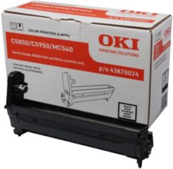 Oki 43870024 Black Toner Drum