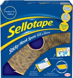 Sellotape 125 22mm Hook Spots 