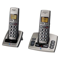 BT Freestyle 750 Twin DECT Cordless Telephone Titanium Grey