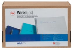 GBC 80 Sheet Capacity Wire Binding Combs 34 Ring 100pk Silver