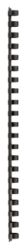 GBC Combbind A4 Plastic Binding Comb Black 21 Ring 95 Sheet Capacity 12mm 100 Per Pack