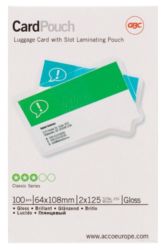 GBC 2 x 125 Microns Luggage Laminating Pouches 100pk