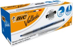 Bic Velleda 1741 Slim Whiteboard Markers Blue Pack of 24