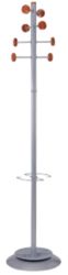 Alba Coat Stand Timby 8 Pegs Silver 1750H