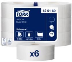 Tork Universal Jumbo Roll 1 Ply Pack of 6 