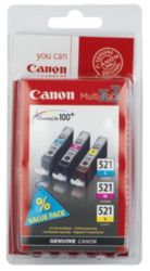 Canon CLI 521 Colour Inkjet Cartridge Multipack