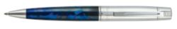 Sheaffer 300 Ballpoint Pen Iridescent Blue Chrome Plate Trim