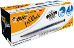 Bic Velleda 1741 Slim Whiteboard Markers Black Pack of 24