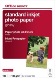 Office Depot Everyday Inkjet Photo Paper Glossy A4 180gsm