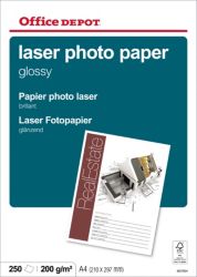 Office Depot A4 Laser Gloss Photo Paper 210gsm 250 Sheets Per Pack